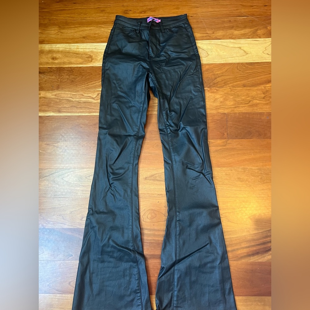 Edikted Black Flare Pants Sleek Boot Cut Design